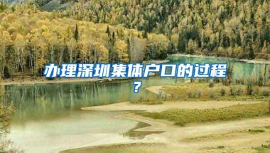 办理深圳集体户口的过程？