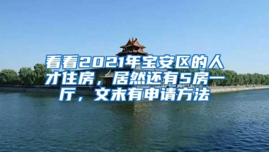 看看2021年宝安区的人才住房，居然还有5房一厅，文末有申请方法