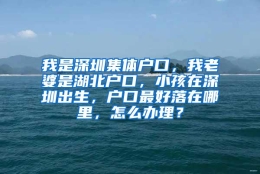 我是深圳集体户口，我老婆是湖北户口，小孩在深圳出生，户口最好落在哪里，怎么办理？