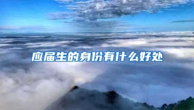 应届生的身份有什么好处