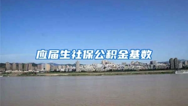 应届生社保公积金基数