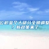 公积金个人部分全额调整？新政策来了