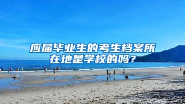 应届毕业生的考生档案所在地是学校的吗？