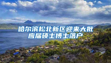 哈尔滨松北新区迎来大批应届硕士博士落户