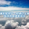 浦东居转户一网通已上报等待预受理需多久