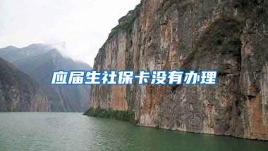 应届生社保卡没有办理