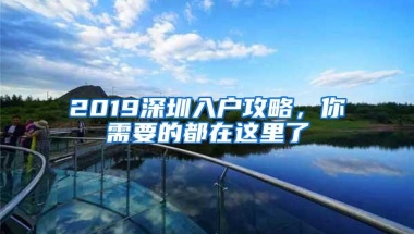 2019深圳入户攻略，你需要的都在这里了