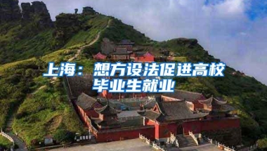 上海：想方设法促进高校毕业生就业