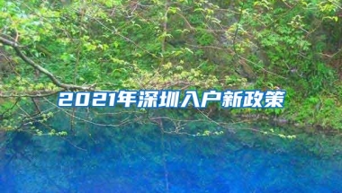 2021年深圳入户新政策