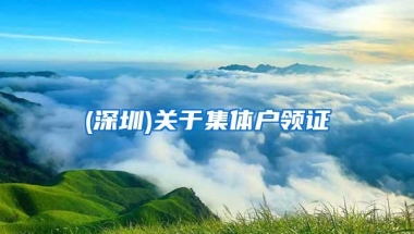 (深圳)关于集体户领证