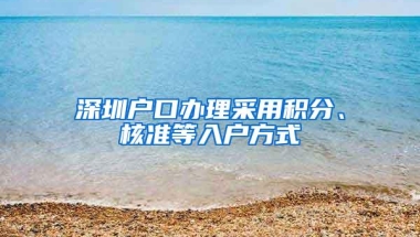 深圳户口办理采用积分、核准等入户方式