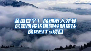 全国首个！深圳市人才安居集团报送保障性租赁住房REITs项目