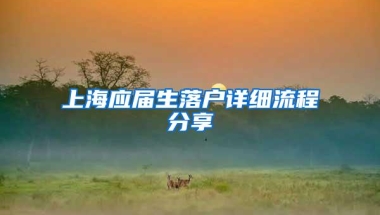 上海应届生落户详细流程分享