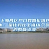 上海各区户口教育价值PK：量化对比上海14个区的教育资源