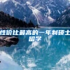 性价比最高的一年制硕士留学