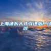 上海浦东人才引进落户经过