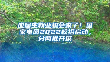 应届生就业机会来了！国家电网2022校招启动，分两批开展