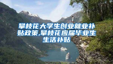 攀枝花大学生创业就业补贴政策,攀枝花应届毕业生生活补贴
