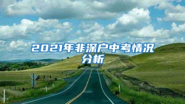 2021年非深户中考情况分析