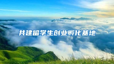 共建留学生创业孵化基地