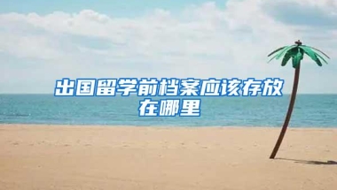 出国留学前档案应该存放在哪里