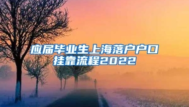 应届毕业生上海落户户口挂靠流程2022