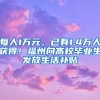 每人1万元，已有1.4万人获得！福州向高校毕业生发放生活补贴