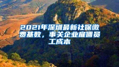 2021年深圳最新社保缴费基数，事关企业雇佣员工成本