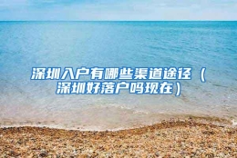 深圳入户有哪些渠道途径（深圳好落户吗现在）