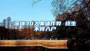 深圳30人集体作弊 终生不得入户