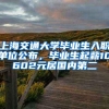 上海交通大学毕业生入职单位公布，毕业生起薪10602元居国内第二