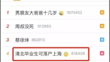 清华北大本科应届生可直接落户，四大一线城市PK升级！