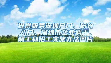提供服务深圳户口、积分入户、深圳市企业调干、调工和招工实施办法图片