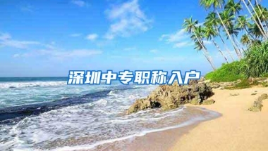 深圳中专职称入户