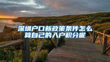深圳户口新政策条件怎么算自己的入户积分呢
