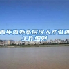 青年海外高层次人才引进工作细则