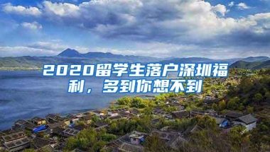2020留学生落户深圳福利，多到你想不到