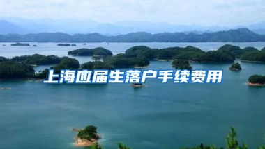 上海应届生落户手续费用