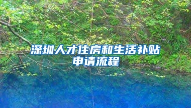 深圳人才住房和生活补贴申请流程