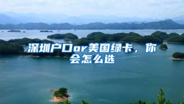 深圳户口or美国绿卡，你会怎么选