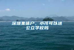 深圳集体户，小孩可以进公立学校吗