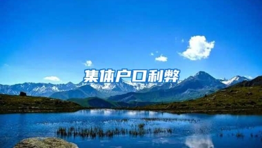 集体户口利弊
