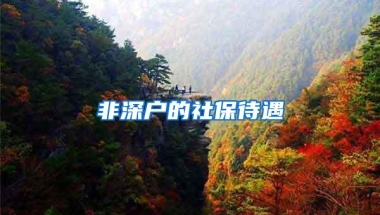 非深户的社保待遇