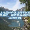 上海居转户张江科学城政策解读，落户年限最多可缩短到3年