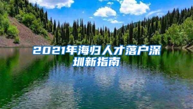 2021年海归人才落户深圳新指南