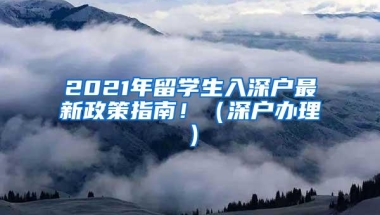 2021年留学生入深户最新政策指南！（深户办理）