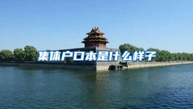 集体户口本是什么样子
