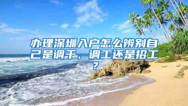 办理深圳入户怎么辨别自己是调干、调工还是招工？