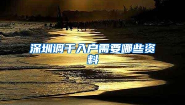 深圳调干入户需要哪些资料