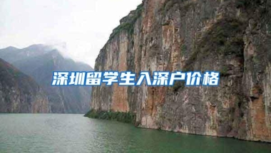 深圳留学生入深户价格